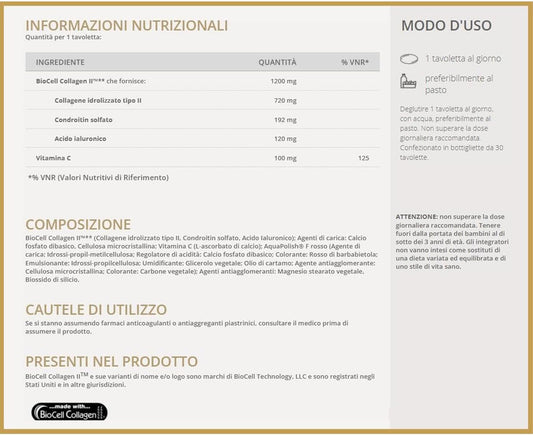 Solgar Ialuronic Formula, 30 Tavolette