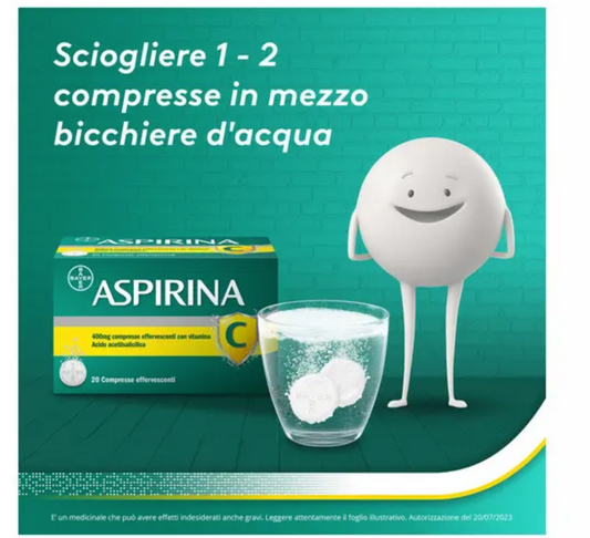 Aspirina C Vitamina C 20 Compresse