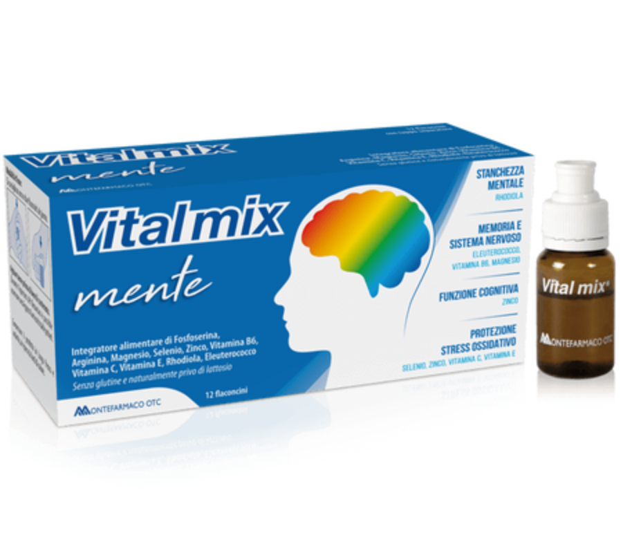 Vitalmix Mente Integratore Memoria e Concentrazione 12 Flaconcini